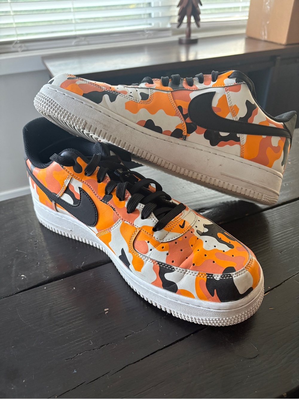 Nike Air Force 1 Low Camo Orange Size 11